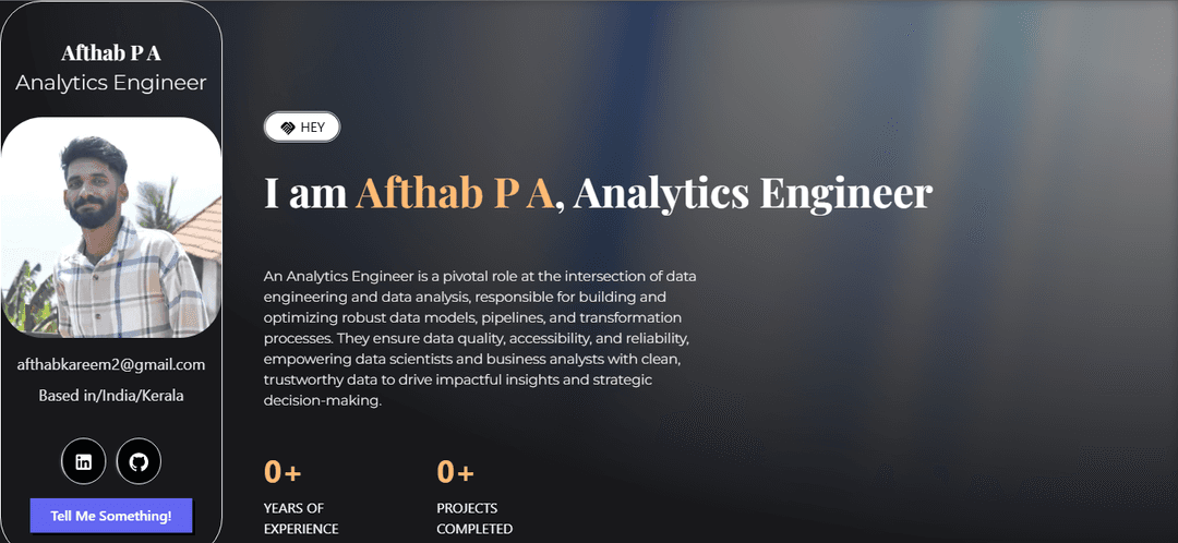 Afthab P A EnteProfile