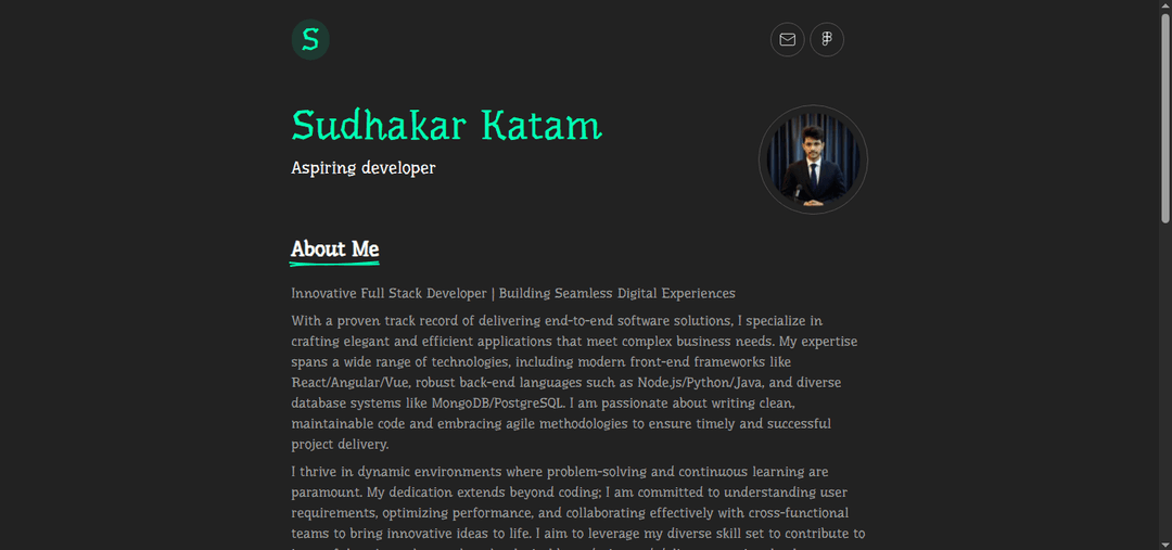 Sudhakar Katam EnteProfile